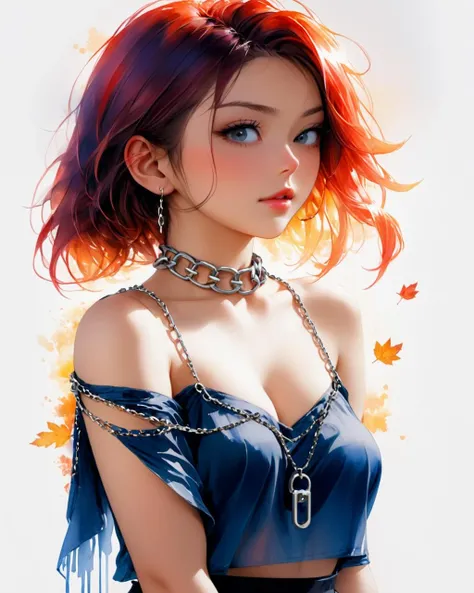 anime artwork <lora:FF-Safe-Anim-v3-LycorisFF:1.29>, (8k, best quality, masterpiece:1.2) , (best quality:1.0) , (ultra highres:1.0) , watercolor, a Airy anime style woman, shoulder, Chain, by agnes cecile, half body portrait, extremely luminous bright design, Single Color, (ink:1.3) , autumn lights, <lora:FFaniwomlocv3-8-2:1> . anime style, key visual, vibrant, studio anime, highly detailed