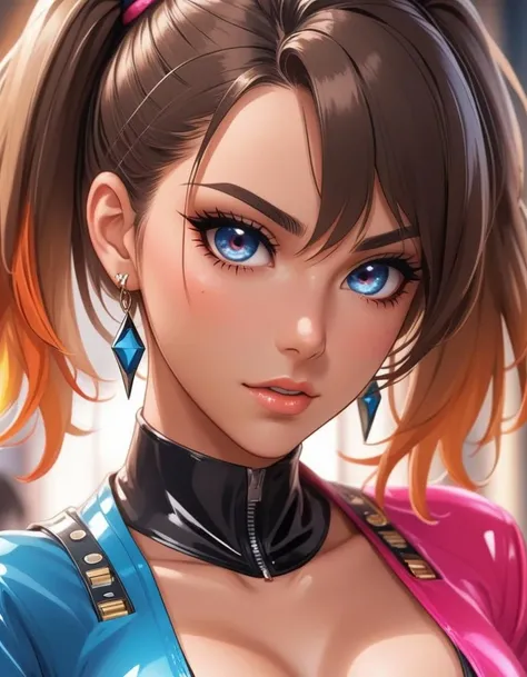 anime artwork a close portrait photography of a woman (photorealistic:1.4), (masterpiece:1.3), (best quality:1.4), ultra high res, (detailed facial features), (detailed clothes features) gorgeous beautiful woman in [X] latex posing in studio quality photoshoot for fetish fashion magazine <lora:FFelf-LiFFe-FFusion-LoRA-FA-TX10_v2:1> . anime style, key visual, vibrant, studio anime,  highly detailed