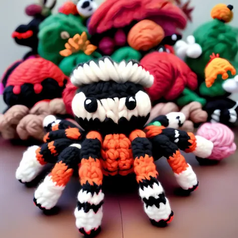 <lora:xmas_tarantula_amigurumi_001:1>tarantula,amigurumi