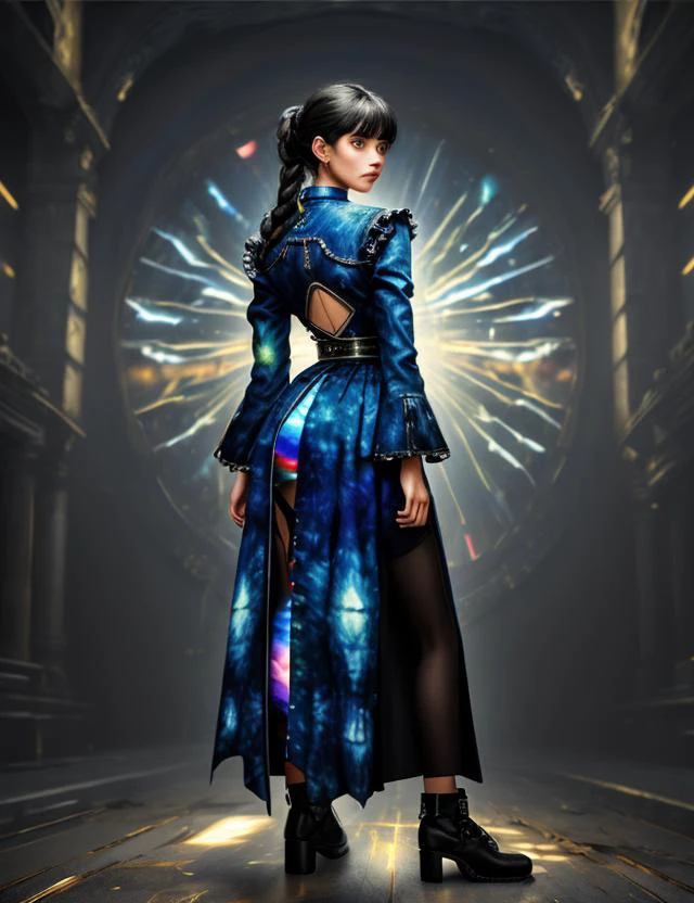 ((best quality)), ((masterpiece)), ((realistic,digital art)), (hyper detailed),DonMDj1nnM4g1cXL lower body clothing, Eyelet, , Oversized Fit, Drop Waist, High Slit, Button Closure,,Button Fly,,Appliqué,,Low Back,,Tie-Dye,Peplum Hem, , octane rendering, raytracing, volumetric lighting, Backlit,Rim Lighting, 8K, HDR, <lora:Dj1nnm4g1c:0.8>