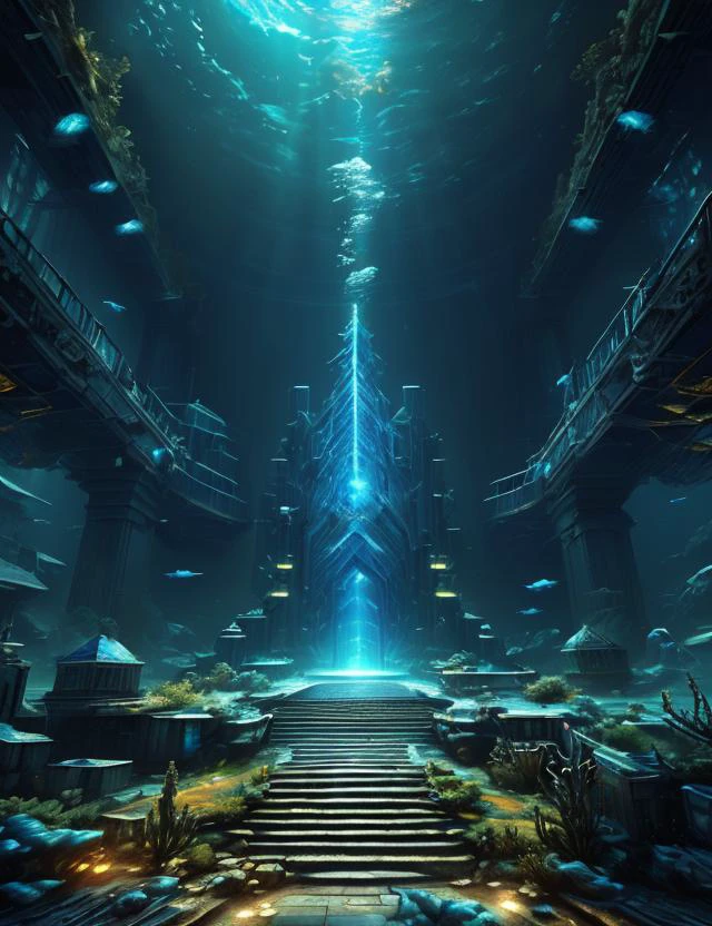 ((best quality)), ((masterpiece)), ((realistic,digital art)), (hyper detailed),DonMDj1nnM4g1cXL Underwater Base, octane rendering, raytracing, volumetric lighting, Backlit,Rim Lighting, 8K, HDR, <lora:Dj1nnm4g1c:0.8>