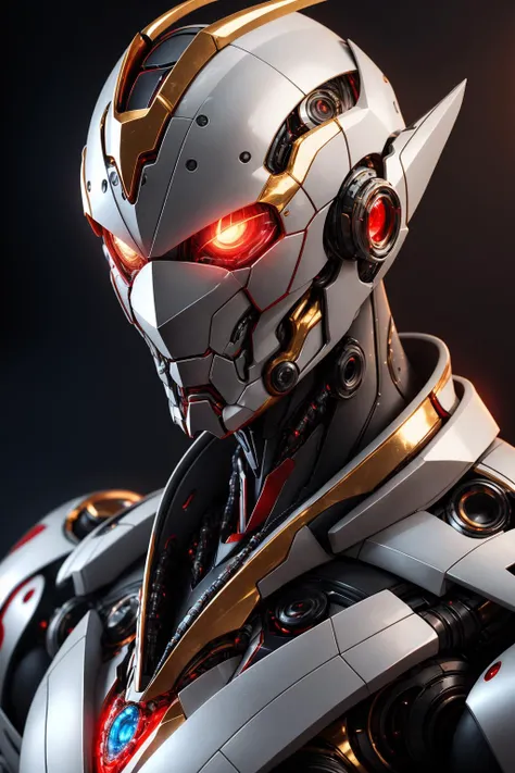 masterpiece,best quality,highres,realistic,portrait,
1boy,Ultraman,MechUltraman,looking at viewer,(golden:1.2),white,red,(translucent:1.3),(stance:1.1),biomechanical,
mini city,metallic reflection,3d,Octane render,<lora:MechUltraman_v14:0.9>,