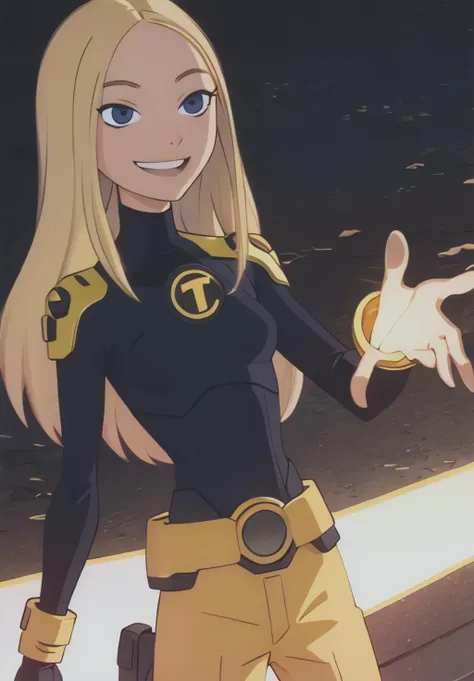 <lora:Teen_Titans:0.6>,Terra,smile,