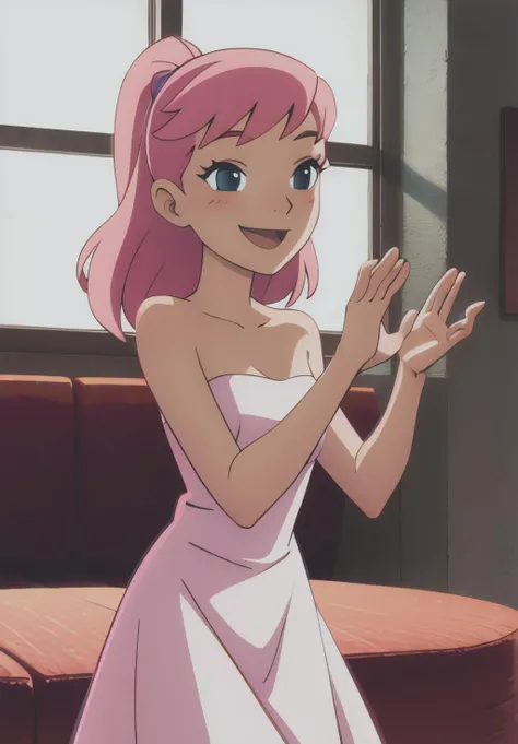 <lora:Teen_Titans:0.6>,Kitten ,smile,