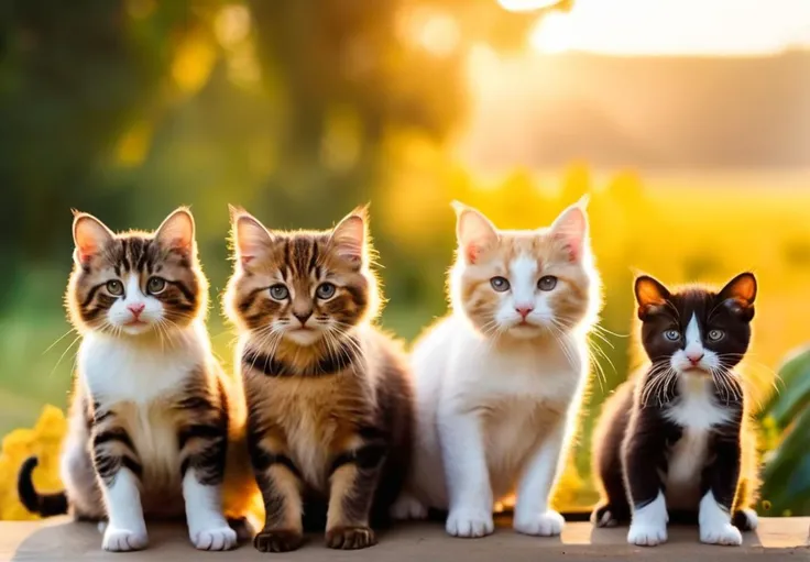 Lovely Pet photo masterpiece, cat, Dogs, Puppy , lizards, snakes, chickens, panda, tigers, large bug, Hippo, spiders all posing in a well composed photo, Golden hour, cute homes, golden ratio, interesting visually background, happy, upbeat, vivid clean images photo