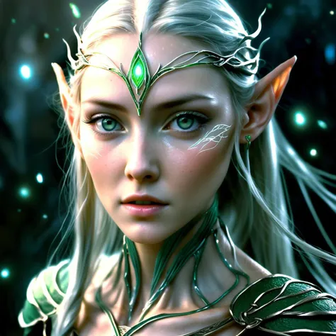 Long exposure photo of a elven_woman, 20 years old, closeup, awardwinning, amazing details, best quality . Blurred motion, streaks of light, surreal, dreamy, ghosting effect, highly detailed