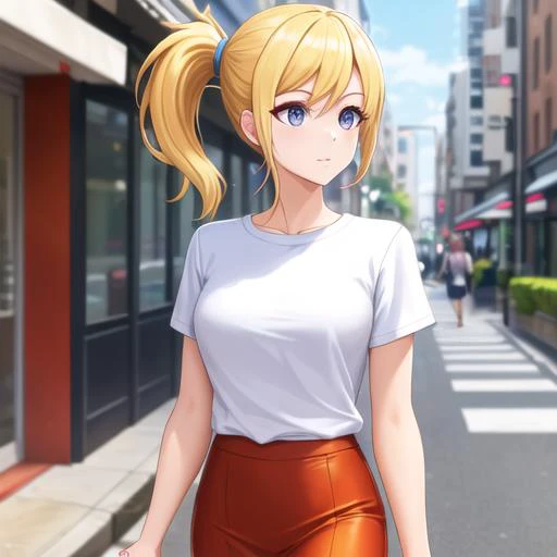 an attractive blonde woman walking down a city street in sfw office clothing, tfft , ponytail, sharp focus, tensorfunk
<lora:epoch-000032:1>
best quality, masterpiece, ultra high detail