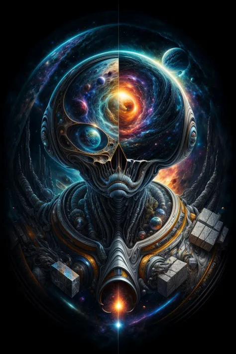 (masterpiece, hyperdetailed, best quality), space, blocks, alien geometrics, astronaut, space suit, solo, galaxy, ((beyond human understanding)), unworldly, non senses, infinite, endless,<lora:detail\add_detail.safetensors:1.0:1.0> <lora:epi_noiseoffset2.safetensors:0.8:0.8>