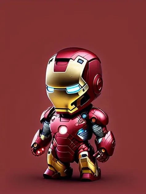 dreamlikeart, cute iron man, detailed , trending on arstation, digital art <lora:RichVIPLora_SD1.5:1>