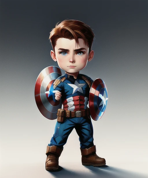 cute captain america , digital art, trending artstation <lora:RichVIPLora_SD1.5:1>