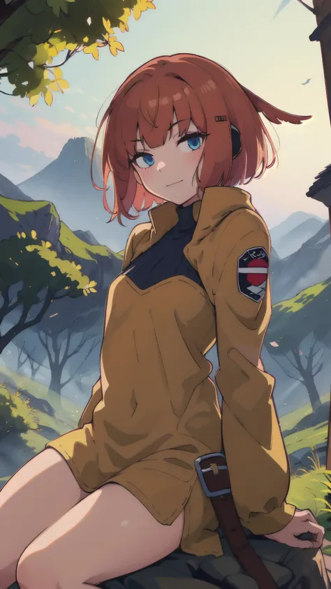 pixel-Konami, 1girl, masterpiece, best quality, forest mountain <hypernet:myhands_22k:0.75> <lora:konami-Kirie-LoRA:0.75>