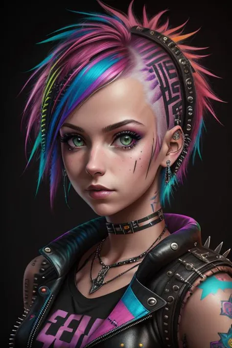a punk girl portrait,
8k, 4k, raw photo, fantasy, colorful, 
[:DEN_cats_jemima:0.7]