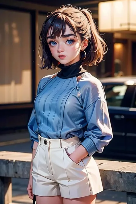 maisiewilliams,a woman wearing turtleneck sweater<lora:maisiewilliams:1>