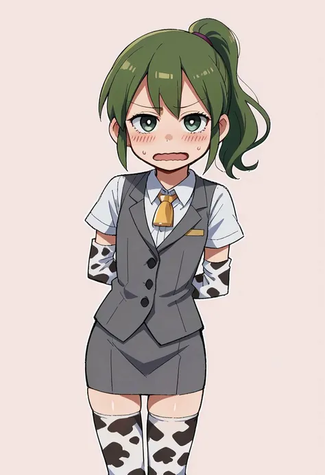 score_9, score_8_up, score_7_up, source_anime, intricate details, OverallDetail, zPDXL, BREAK
1woman, solo, igarashi futaba \(shiromanta\), office lady, clear eyes, rolled up sleeves, unbuttoned, (cow_print_elbow_gloves:1.5, cow_print_thigh_highs:1.5), blush, wavy mouth, open mouth
detailed background, office