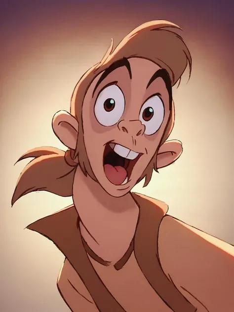 score_9, score_8_up, score_8, score_7_up, volumetric lighting, abu, solo, open mouth, male focus, <lora:aladdin_pony_v1:0.9>