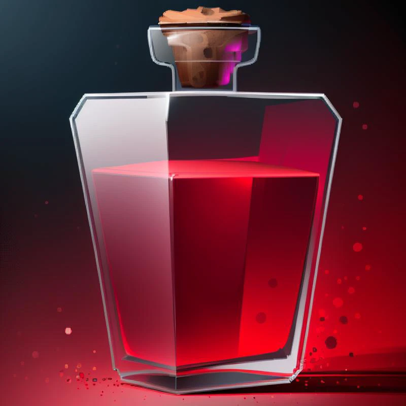 ((masterpiece,best quality)), <lora:FantasyIcons_Potions:0.8>, red potion, glass