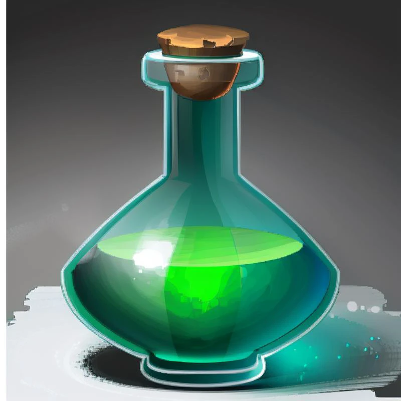 ((masterpiece,best quality)), absurdres, <lora:FantasyIcons_Potions:0.8>, green potion