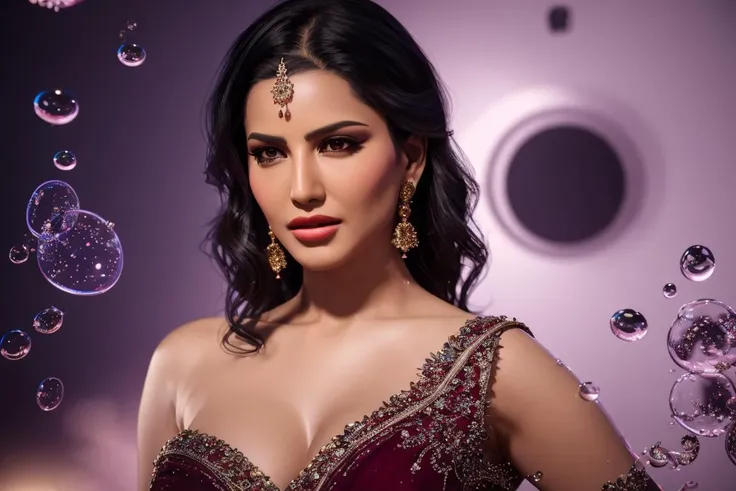 <lora:sl_lora-000014:0.8>, black hair, long hair, beautiful woman, wearing saree, 5unny, cleavage, Background A lively underwater dance floor with merfolk swaying to the music and bubbles floating upward, detailed skin texture, (blush:0.5), (goosebumps:0.5), subsurface scattering, photorealistic, realistic, vibrant, detailed, High Detail, highly detailed, lots of fine detail, sharp focus, 8K, 4K, high resolution, ultra high res, high definition, masterpiece, best quality, rich colors, cinematic, cinematic lighting, Realistic Lighting, depth of field, natural shadows, ambient occlusion, subsurface scattering, reflections, soft lighting, lens flare, crisp edges, anisotropic shading, global illumination