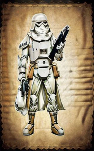 trooper, cartoon, Disney style, perfect face, holding map, between brownstones, anime style, <lora:wonderWomanDCBy_v10:.4> fullbody, wearing swsnwtrpr <lora:starWarsSnowtrooper_v10:1>