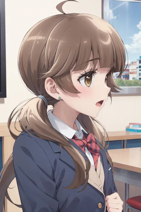 <lora:0020HSCtakayashikiaya:1>,takayashikiaya,school_uniform,blazer,1girl,solo,