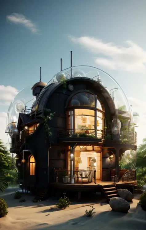 1 house, cinsdia, <lora:Biochemical:1>