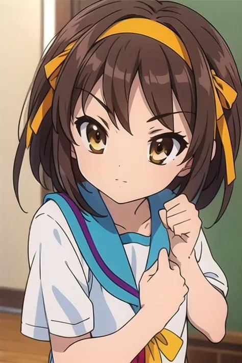 masterpiece, best quality,ultra detail, <lora:anmnr01:0.3>  <lora:add_detail:0.5>,<lora:GoodHands-vanilla:0.8> ,haruhi <lora:Haruhi Suzumiya - [The Melancholy of Haruhi Suzumiya] - Version 1:0.7>