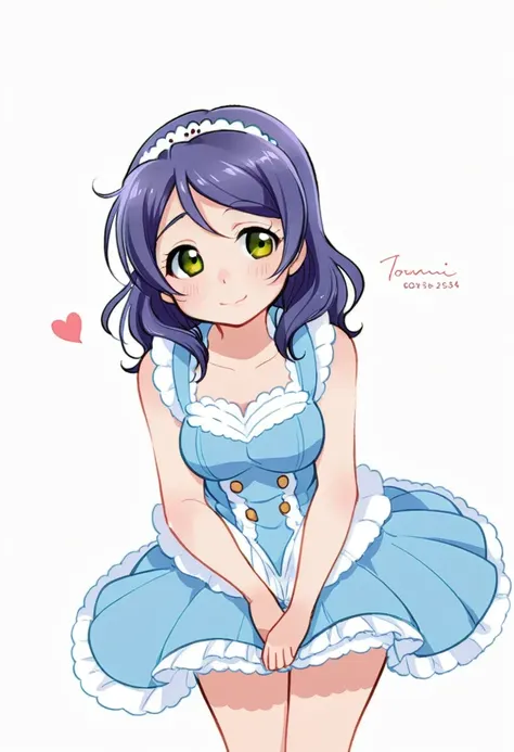 meyoco, 1girl, love live, toujou nozomi, simple background