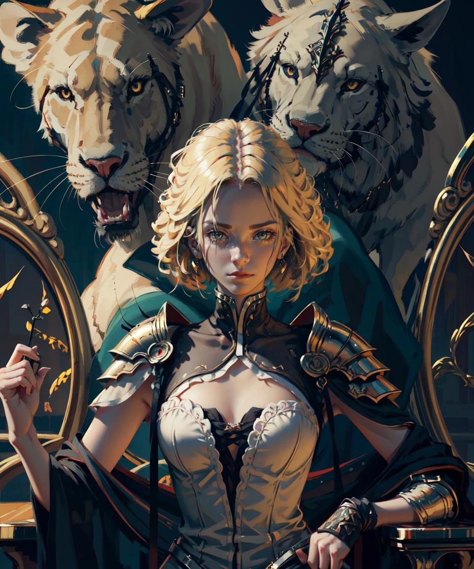 (knight protect a princess,deep focus,elegant ,4k texture armor,blonde hair, beauty detailed,determined), ((high quality:1.2, masterpiece:1.2)), absurdres, high resolution, (8k resolution), 8k, 8kres, 8k res, high details, detailed and intricate, intricate details, high intricate details, absurd amount of details, super resolution, ultra hd, megapixel, <lora:WLOP1:0.8>