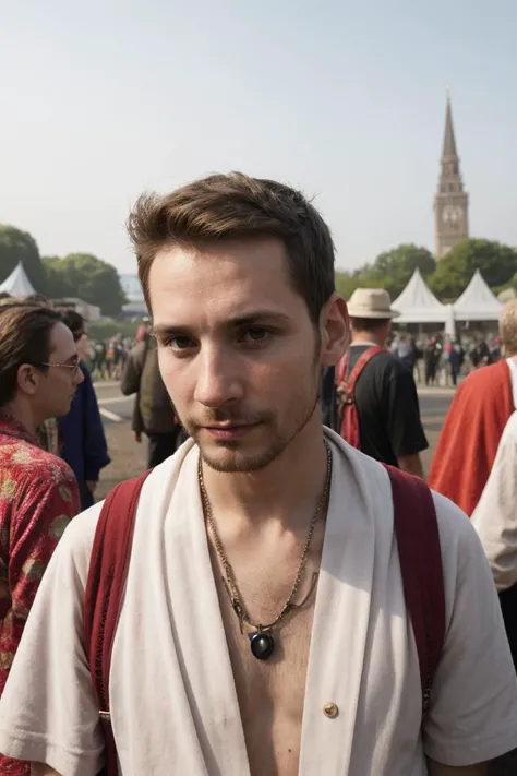Photo (1man), , Attending festivals, secretive,