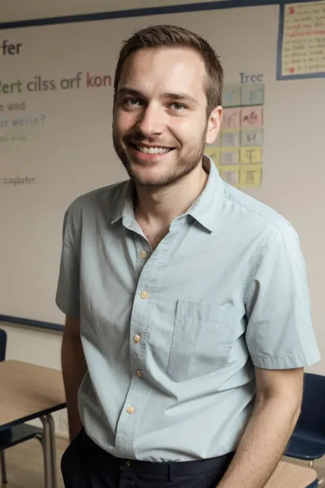 Photo (1man), smiling, teacher