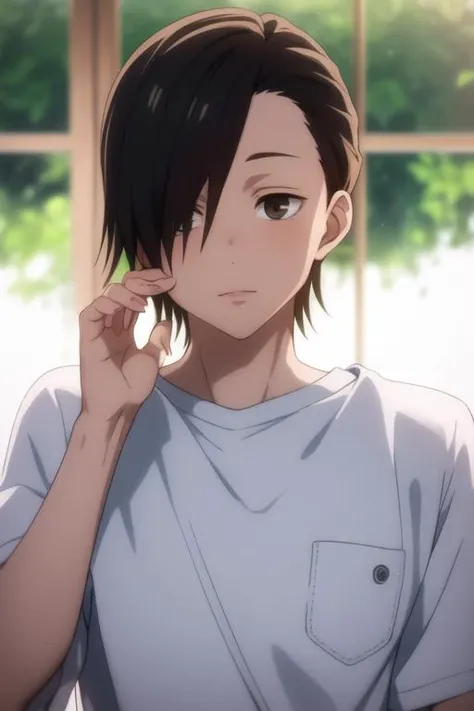 masterpiece, best quality, high quality, 1boy, solo, male focus, looking at viewer, upper body, <lora:junpei_yoshino:0.70>, junpei_yoshino, <lora:animemix_v3_offset:0.25>