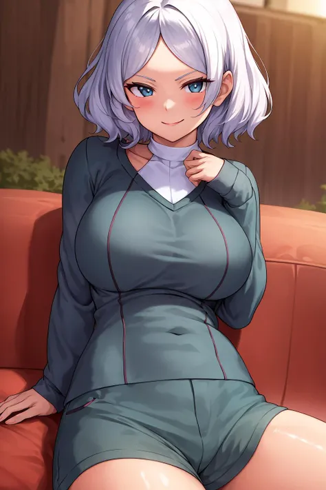 masterpiece, absurdres , 1girl, sweater,casual outfit,secret,smile,<lora:SeceliaDote:0.6>