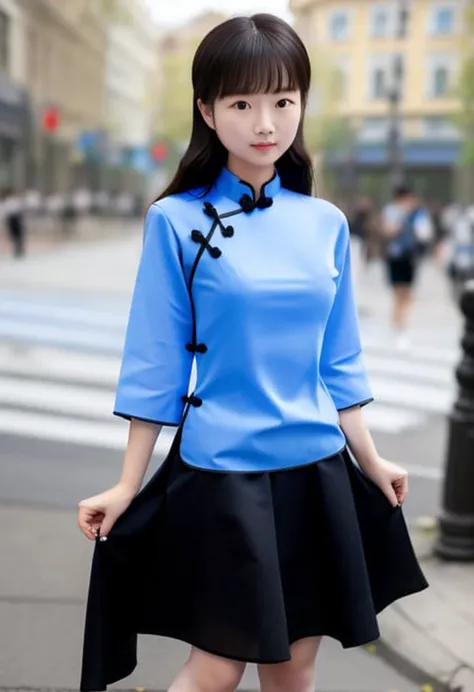masterpiece, best quality, highly detailed, <lora:chineseInternetSingerFanSisi_v11:0.8>