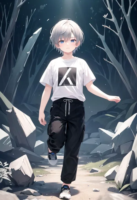 <lora:cutifiedanimecharacterdesign_variant_type_C_SD_v10:0.5>
type-c,
1boy, solo, forest, wooden village, short hair, t-shirt,black box pants,
full body, looking at viewer, faint smile,
The soft lighting and detailed surroundings create an immersive environment where imagination runs wild,
hyper-detailed, high quality visuals, dim Lighting, ultra-realistic, sharply focused, octane render, 8k UHD