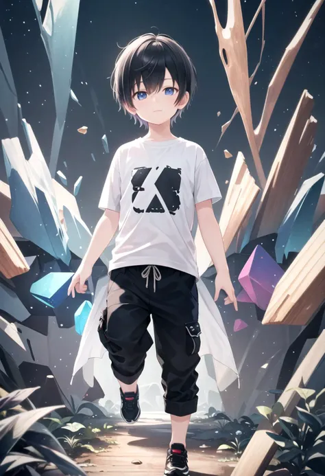 <lora:cutifiedanimecharacterdesign_variant_type_C_SD_v10:0.5>
type-c,
1boy, solo, forest, wooden village, short hair, t-shirt,black box pants,
full body, looking at viewer, faint smile,
The soft lighting and detailed surroundings create an immersive environment where imagination runs wild,
hyper-detailed, high quality visuals, dim Lighting, ultra-realistic, sharply focused, octane render, 8k UHD