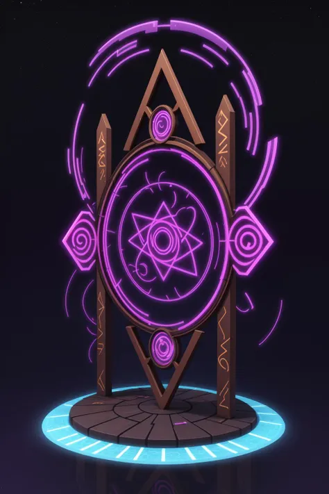 smooth structure, Nether Portal, portal, warp, stargate, gateway, purple glow, vortex, glowing runes, symbols, no humans, (3d, 4k, 8k, rendered in blender)