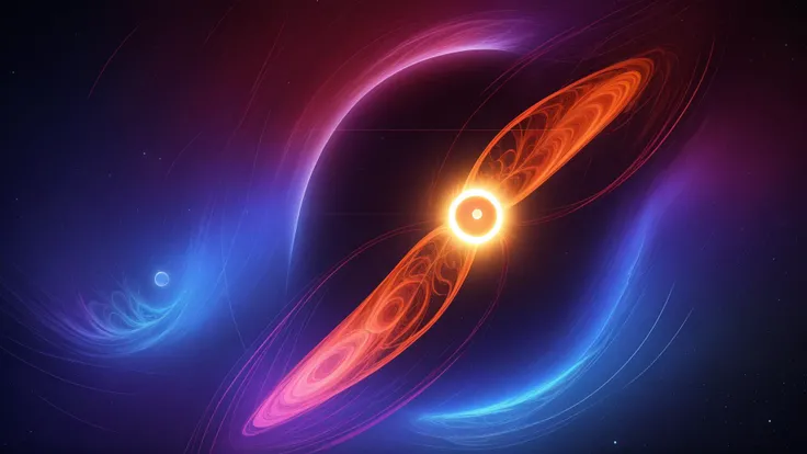 surreal, multi eclipse, surreal, stars, sky, eclipse, abstract, fractal