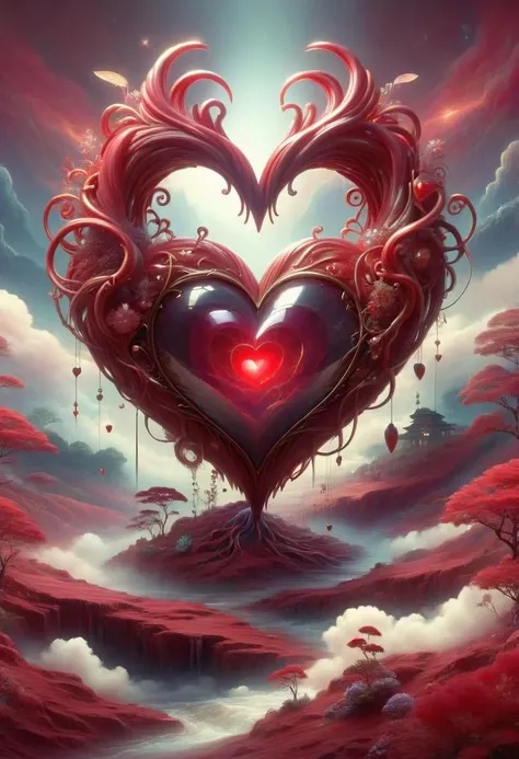DonMP4ste11F41ryT4l3XL anime heart, ruby red earthen siren, <lora:DonMP4ste11F41ryT4l3XL-000008:0.8>