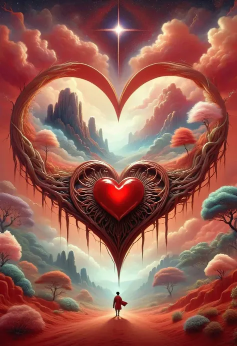 DonMP4ste11F41ryT4l3XL ghibli heart, indian red ground lightning, <lora:DonMP4ste11F41ryT4l3XL-000008:0.8>
