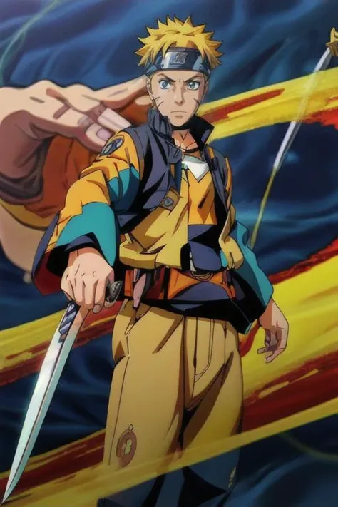 anime artwork, best quality, uzumaki naruto wearing a blue zeybek and sword in belt, anime style, key visual, vibrant, highly detailed, in izmir<lora:add_detail:1> <lora:EgeErkek-10 (3):1> <lora:animemix_v3_offset:1> <lora:Naruto:.5>