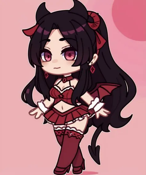 (8k uhd, masterpiece, best quality, high quality, absurdres, ultra-detailed)
<lora:Gacha:0.7>
hyper-detailing, elaborate outfits, fashion poses, sticker
1girl, breasts, demon_girl, demon_tail, demon_wings, high_heels, large_breasts, long_hair, navel, pink_legwear, tail, thighhighs, very_long_hair, wings
Ayako Rokkaku, anime visual, a character portrait, gothic art
<lora:Gacha_Style:0.3> <lora:colorify:0.45>
