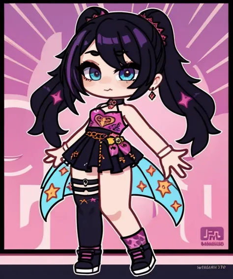 (8k uhd, masterpiece, best quality, high quality, absurdres, ultra-detailed)
<lora:Gacha:0.7>
hyper-detailing, elaborate outfits, fashion poses, sticker
girl, cellulite, cyberpunk_fashion
Rebellious, eccentric, anti-authoritarian, colorful, diverse, street, unpredictable, energetic.
<lora:Gacha_Style:0.3> <lora:colorify:0.45>