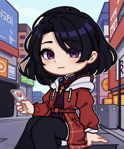 (8k uhd, masterpiece, best quality, high quality, absurdres, ultra-detailed)
<lora:Gacha:0.7>
hyper-detailing, elaborate outfits, fashion poses, sticker
1boy, black_hair, closed_mouth, coat, male_focus, solo, upper_body
a man sitting in a car looking at something in the distance with a building in the background and a building in the background, Ayami Kojima, yukito kishiro, cyberpunk art, aestheticism
<lora:Gacha_Style:0.3> <lora:colorify:0.45>