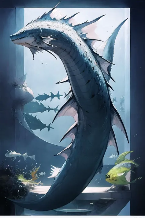 seadragon, no humans, fins, <lora:Seadragon-noise-000006:1>
