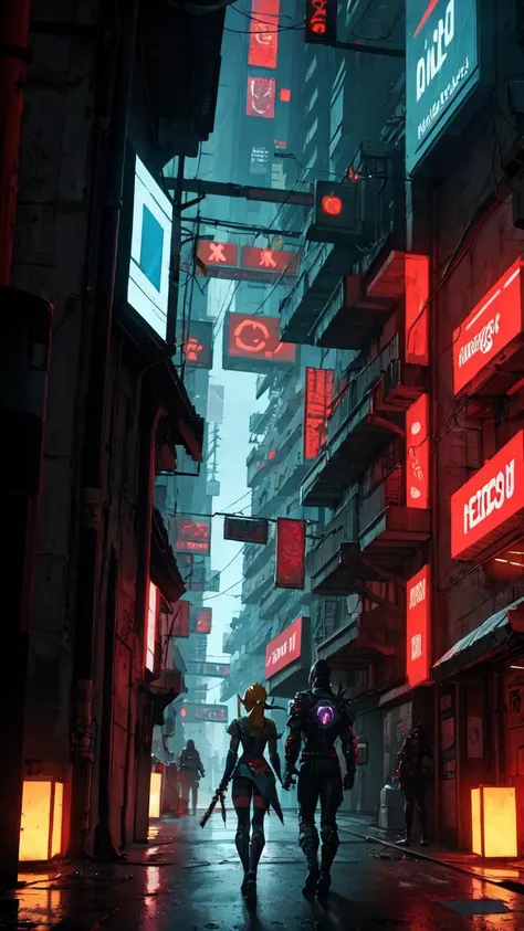 masterpiece, best quality, high quality, absurdres, Zelda, cyberpunk style, cinematic scene, detailed background, vivid