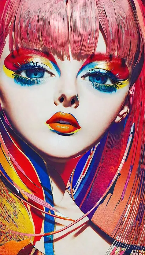 Professional fashion photography of a person with innovative makeup, [by Sarah Lucero:Bode by Emily Adams Bode:0.5],  <lora:Innovative_Makeup:1>, taken by Martin Parr,
BREAK
A super model, detailed beautiful face, alluring, closed eyes, futuristic makeup, revolutionary makeup, avant-garde cosmetics, bold color palette, artistic face painting, futuristic beauty, high fashion makeup style, striking facial features, creative makeup artistry, abstract beauty, hyper-realistic detailing, vibrant and unconventional makeup, beauty innovation, cutting-edge makeup technology, 
BREAK
best quality, high quality, masterpiece, cel shading, [by qysthree:Leonardo Da Vinci:0.5],
break
LUT, advanced lighting techniques, high dynamic range, vivid and accurate colors, harmonious color scheme, meticulously detailed, visually stunning, emotionally engaging, sharp contrast, digital painting quality, cinematic quality, subtle shadows, Complex Shading, Immersive Depth, Advanced Rendering, Depth of Field, sharp focus, Depth and Perspective, bokeh, film grain,