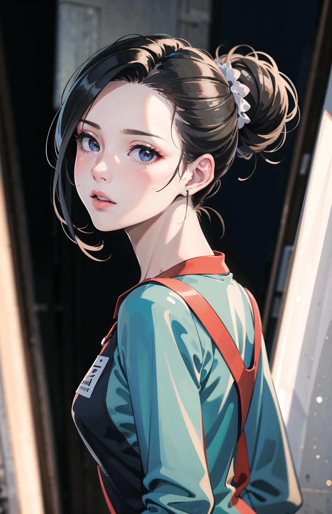 (masterpiece, best quality:1.2),1girl,
girl,
microdisplacement,
action,
gray,
coral,
hair up,
spring,
maillot,
from behind,
on side, character concept art, portrait, very coherent, 4 k, detailed, trending on artstation, hd, realistic, bokeh, digital illustration by rossdraws, detailed, 4 k, amazing detail, digital
