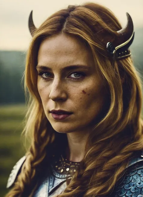 A stunning intricate full color portrait of (sks woman:1) as (viking warrior), (barbarian), epic character composition, by ilya kuvshinov, alessio albi, nina masic, sharp focus, natural lighting, subsurface scattering, f2, 35mm, film grain, <lora:locon_annedudek_v1_from_v1_64_32:1.25>