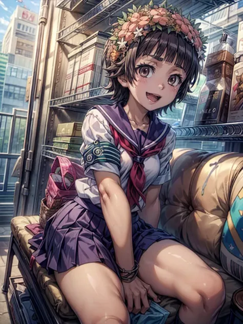 (((pixel-perfect, detail-perfect))) best quality, masterpiece, 1girl , <lora:uiharu-toaru:0.9> uiharu kazari sakugawa school uniform armband, <lora:detail_slider_v4:2> :d