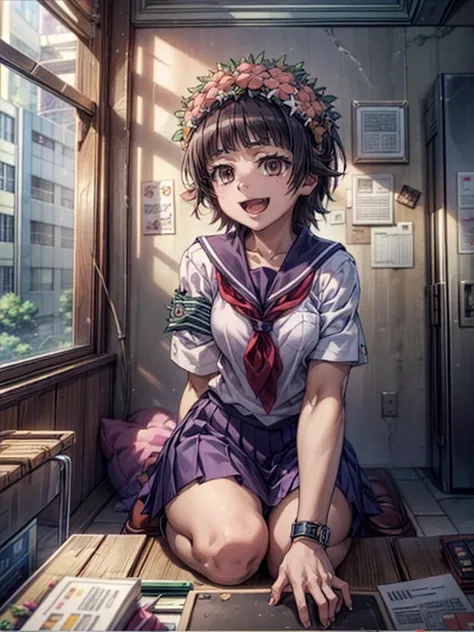 (((pixel-perfect, detail-perfect))) best quality, masterpiece, 1girl , <lora:uiharu-toaru:0.9> uiharu kazari sakugawa school uniform armband, <lora:detail_slider_v4:2> :d